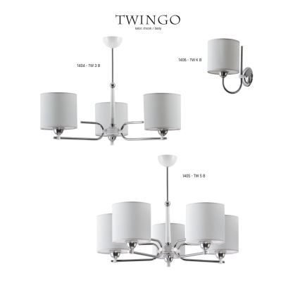 Jupiter 1404 - TW 3 B - Luster na šipci TWINGO 3xE27/60W/230V