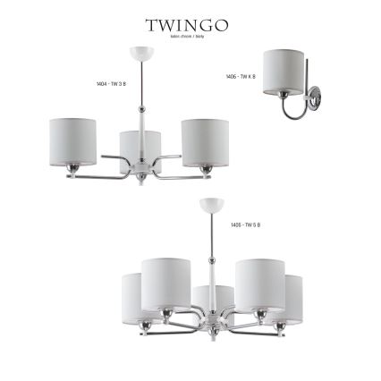 Jupiter 1405 - TW 5 B - Luster na štangu TWINGO 5xE27/60W/230V