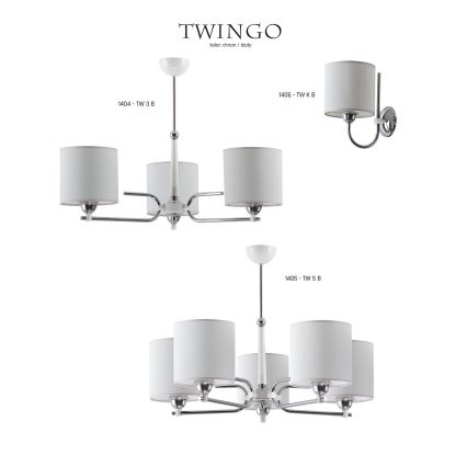 Jupiter 1406 - TW K B - Zidno svetlo TWINGO 1xE27/60W/230V