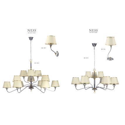 Jupiter 1412 - NESS NE K - Zidno svetlo 1xE27/60W/230V