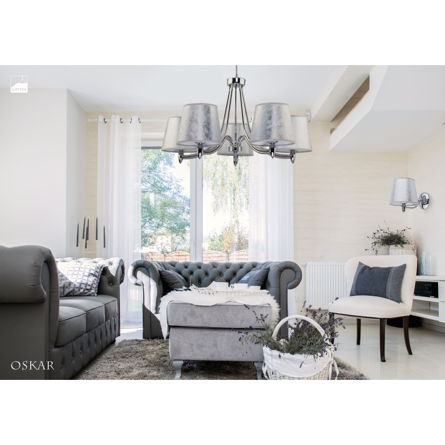 Jupiter 1516 - OS 5 ch - Luster na šipci OSKAR 5xE27/60W