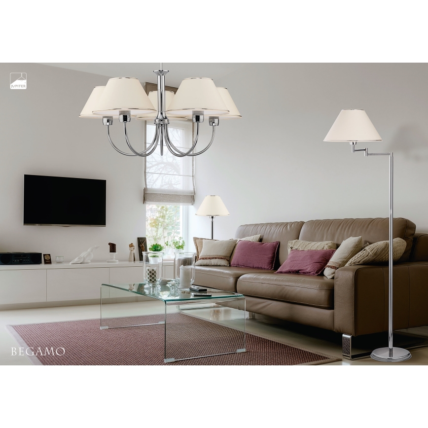 Jupiter 1580 - BG 5 CH - Luster na štangi BEGAMO 5xE27/60W