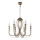 Jupiter 1612 - Luster na lancu MELODY 6xE14/40W/230V mesingana patina
