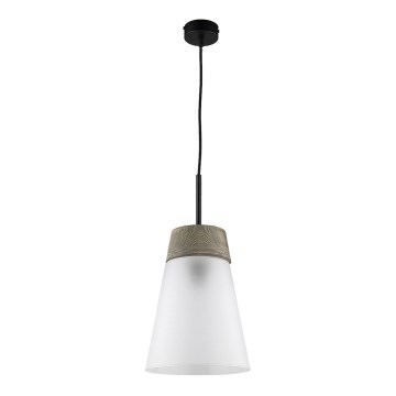Jupiter 1651 - Luster na lanku DOMINO 1xE27/60W/230V bela