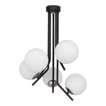 Jupiter 1737 - Luster na šipci TIM 5xE14/40W/230V sjajni hrom