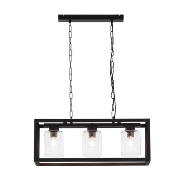 Jupiter 1805 - MC3 - Luster na lancu MACARI 3xE27/60W/230V crni