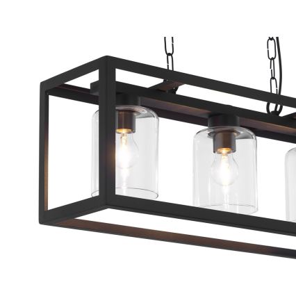 Jupiter 1805 - MC3 - Luster na lancu MACARI 3xE27/60W/230V crni