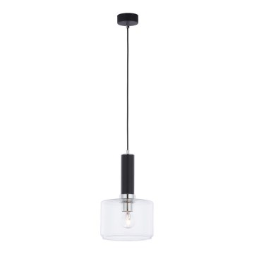 Jupiter 1855 - VA1 - Luster na sajli VANES 1xE27/60W/230V sjajni hrom/crna