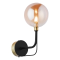 Jupiter 1887 - Zidna lampa ERIS 1xG9/14W/230V zlatna/crna/zadimljeno bež