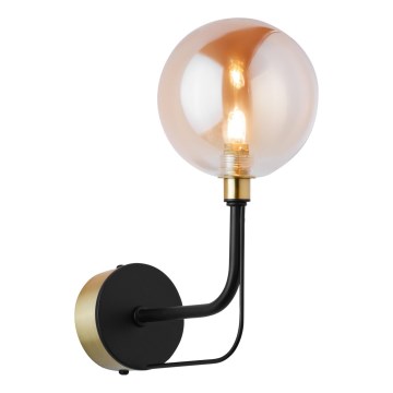 Jupiter 1887 - Zidna lampa ERIS 1xG9/14W/230V zlatna/crna/zadimljeno bež