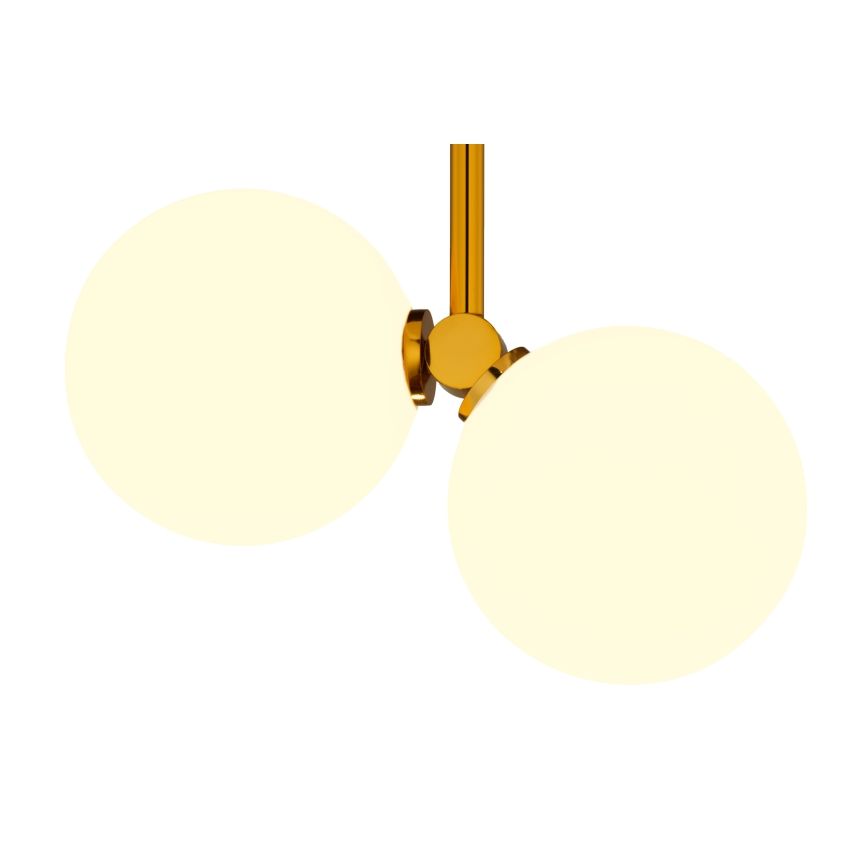 Jupiter 1918 - Luster na stalku LUNA 2xG9/40W/230V mesing/crna