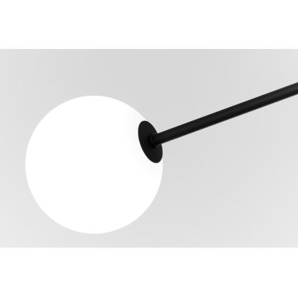 Jupiter 1998 - Luster na stalku MOKA 4xGU10/10W/230V + 4xG9/10W/230V crna/bela