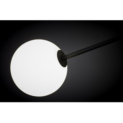 Jupiter 1998 - Luster na stalku MOKA 4xGU10/10W/230V + 4xG9/10W/230V crna/bela