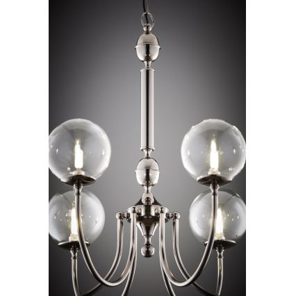 Jupiter 2022 - Luster na lancu BRILLANTE 6xG9/10W/230V sjajni hrom