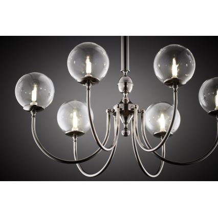 Jupiter 2022 - Luster na lancu BRILLANTE 6xG9/10W/230V sjajni hrom