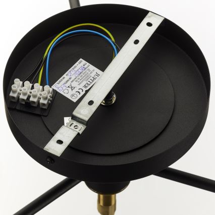 Jupiter 2031 - Plafonski luster FIGARO 4xG9/10W/230V crna/zlatna/bež
