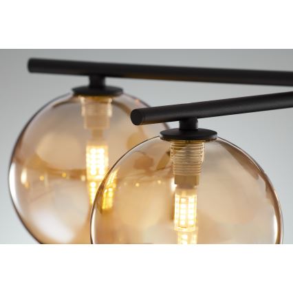 Jupiter 2047 - Plafonski luster PRATO 5xG9/10W/230V crna/bež