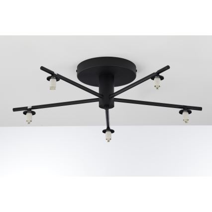Jupiter 2047 - Plafonski luster PRATO 5xG9/10W/230V crna/bež
