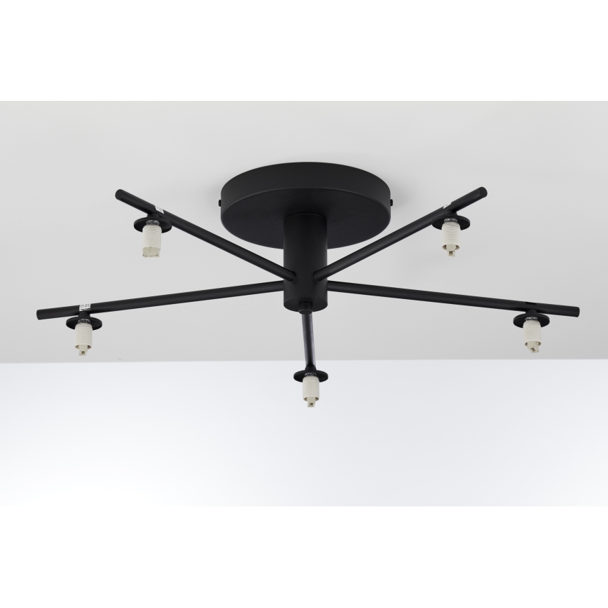 Jupiter 2047 - Plafonski luster PRATO 5xG9/10W/230V crna/bež