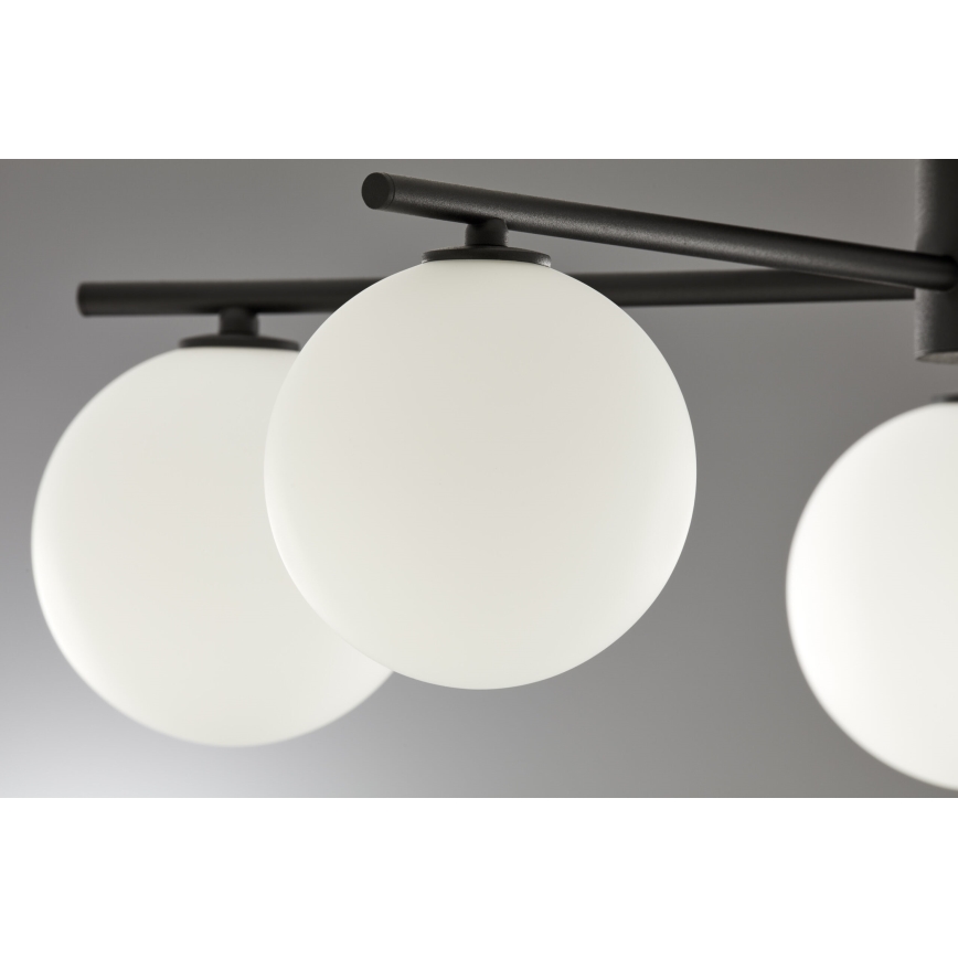 Jupiter 2049 - Plafonski luster PRATO 5xG9/14W/230V crna/bela