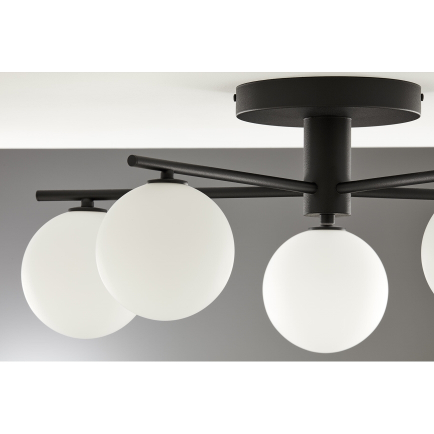 Jupiter 2049 - Plafonski luster PRATO 5xG9/14W/230V crna/bela