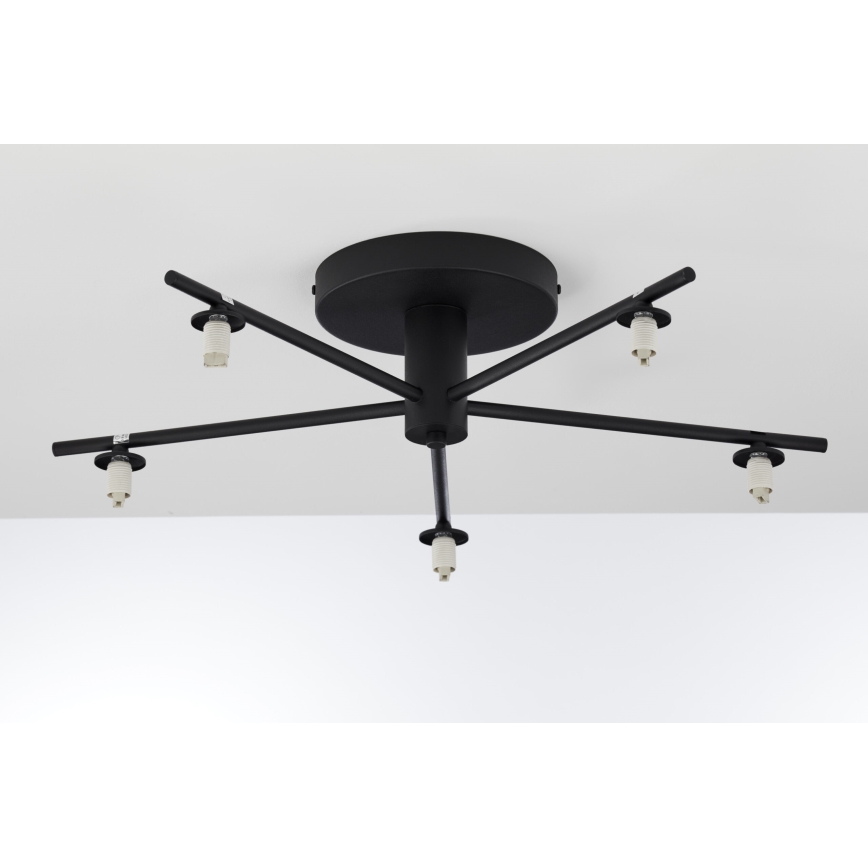 Jupiter 2049 - Plafonski luster PRATO 5xG9/14W/230V crna/bela