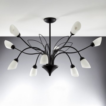 Jupiter 2056 - Luster na šipci GLORIOSA 10xG9/14W/230V crna