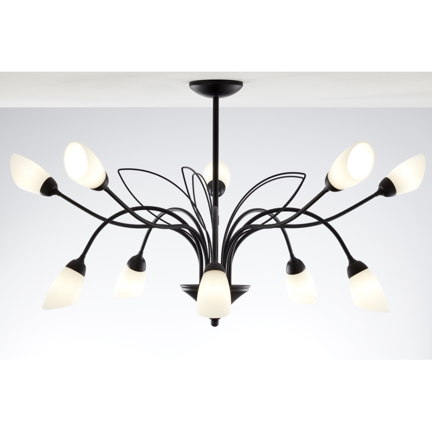 Jupiter 2056 - Luster na šipci GLORIOSA 10xG9/14W/230V crna