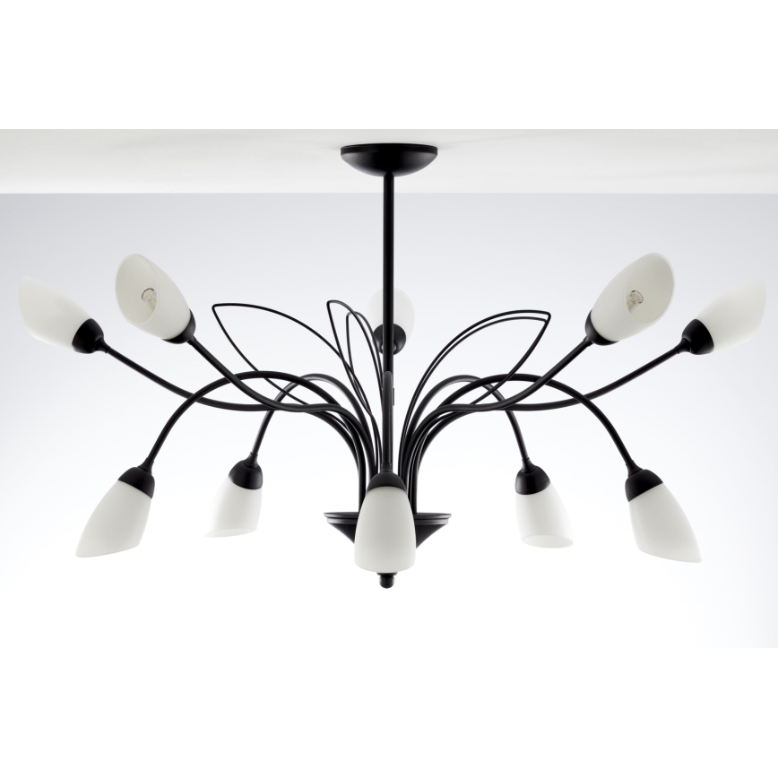Jupiter 2056 - Luster na šipci GLORIOSA 10xG9/14W/230V crna