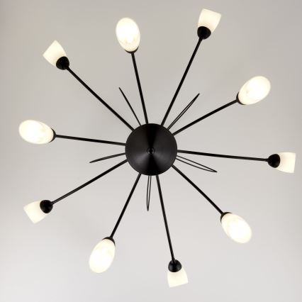Jupiter 2056 - Luster na šipci GLORIOSA 10xG9/14W/230V crna