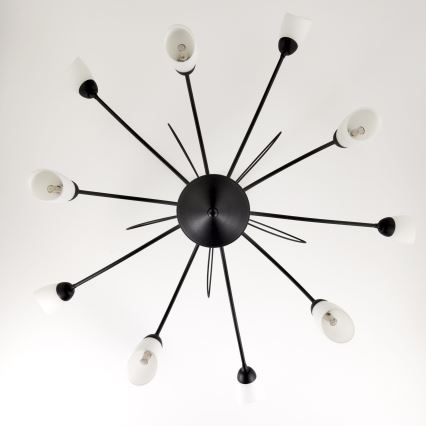 Jupiter 2056 - Luster na šipci GLORIOSA 10xG9/14W/230V crna