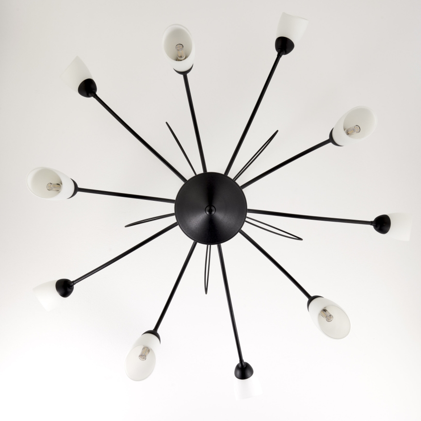 Jupiter 2056 - Luster na šipci GLORIOSA 10xG9/14W/230V crna