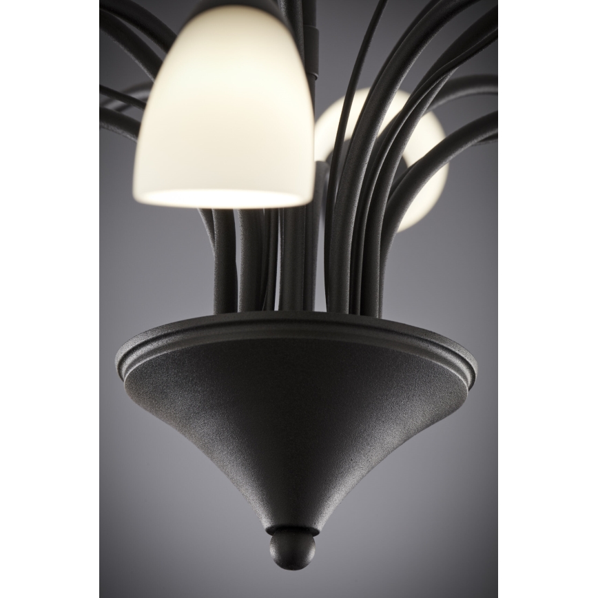 Jupiter 2056 - Luster na šipci GLORIOSA 10xG9/14W/230V crna