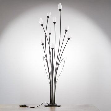 Jupiter 2058 - Stojeća lampa GLORIOSA 9xG9/14W/230V crna