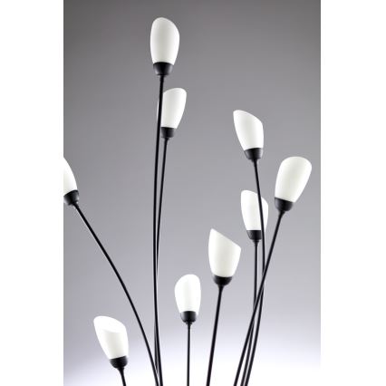Jupiter 2058 - Stojeća lampa GLORIOSA 9xG9/14W/230V crna