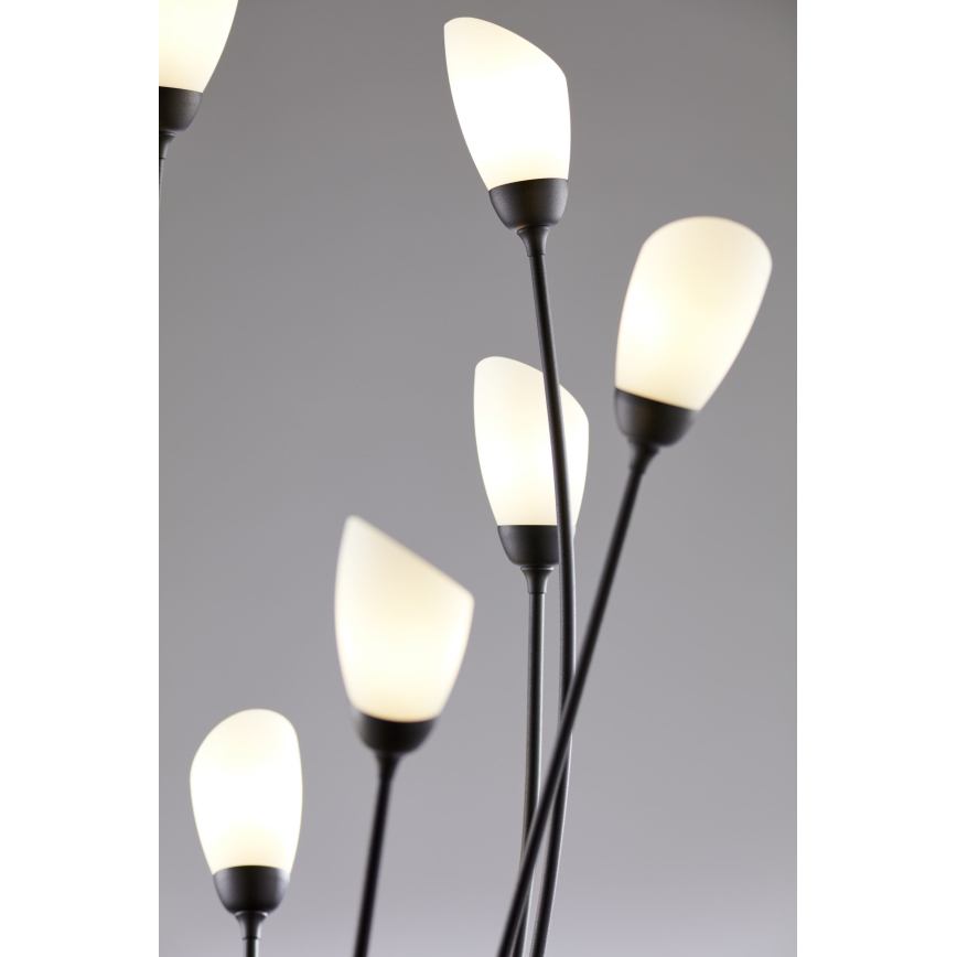 Jupiter 2058 - Stojeća lampa GLORIOSA 9xG9/14W/230V crna
