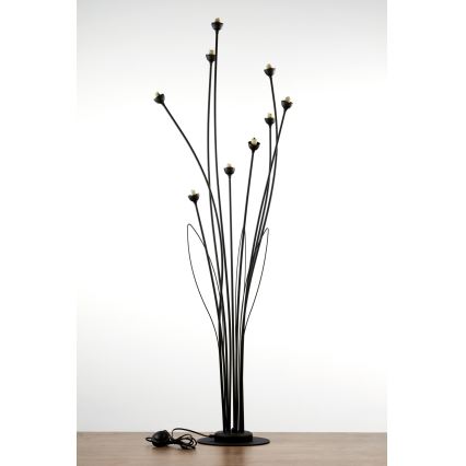 Jupiter 2058 - Stojeća lampa GLORIOSA 9xG9/14W/230V crna