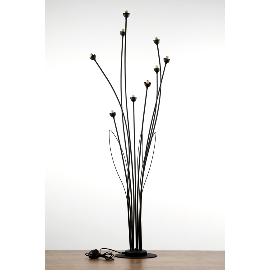 Jupiter 2058 - Stojeća lampa GLORIOSA 9xG9/14W/230V crna