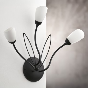 Jupiter 2059 - Zidna lampa GLORIOSA 3xG9/14W/230V crna