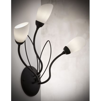 Jupiter 2059 - Zidna lampa GLORIOSA 3xG9/14W/230V crna