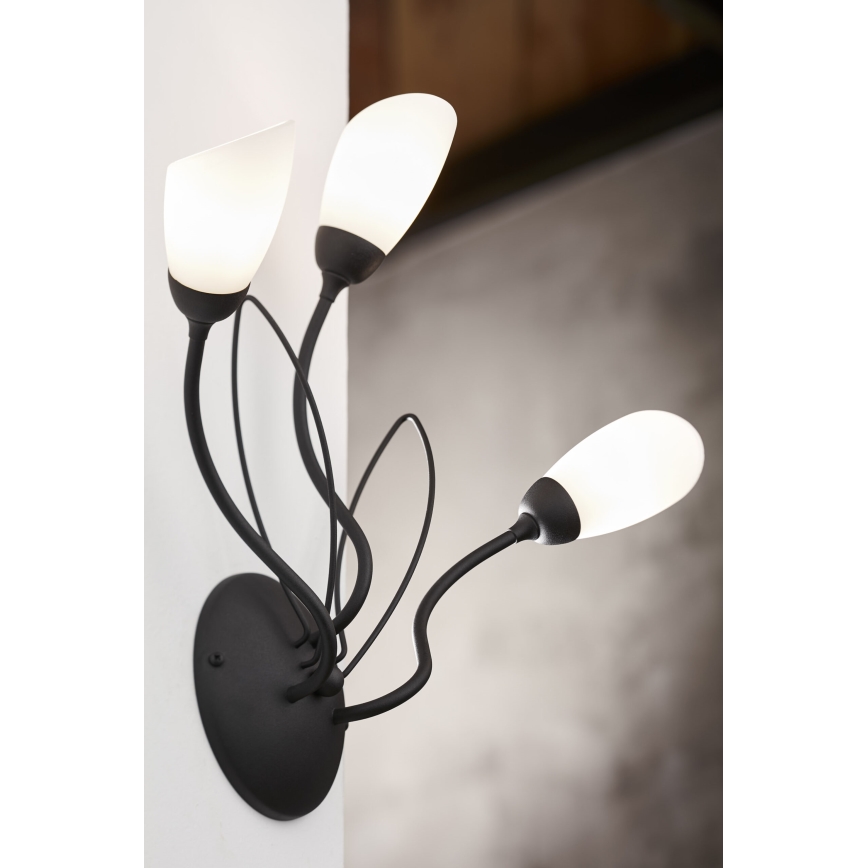 Jupiter 2059 - Zidna lampa GLORIOSA 3xG9/14W/230V crna