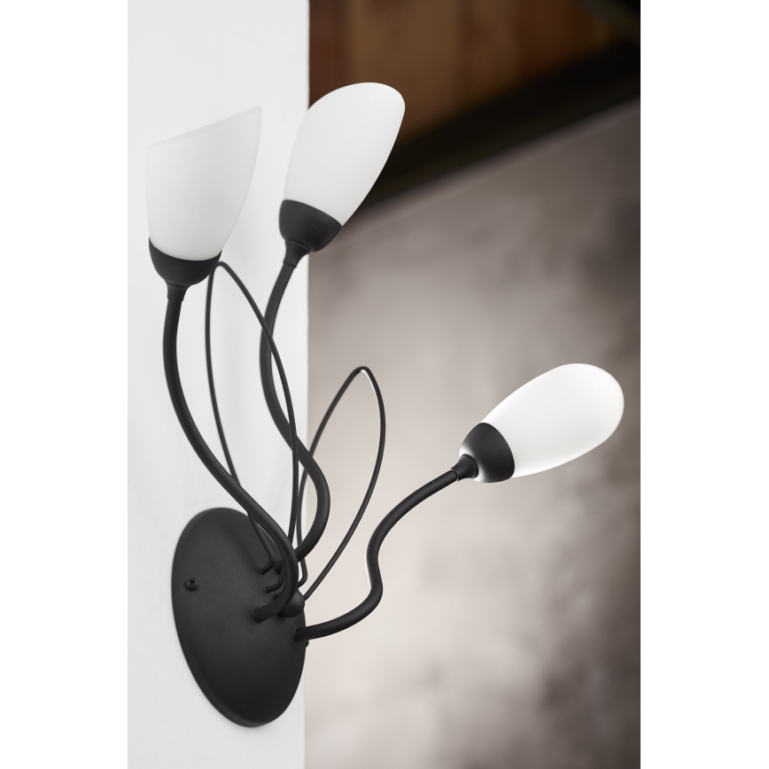 Jupiter 2059 - Zidna lampa GLORIOSA 3xG9/14W/230V crna