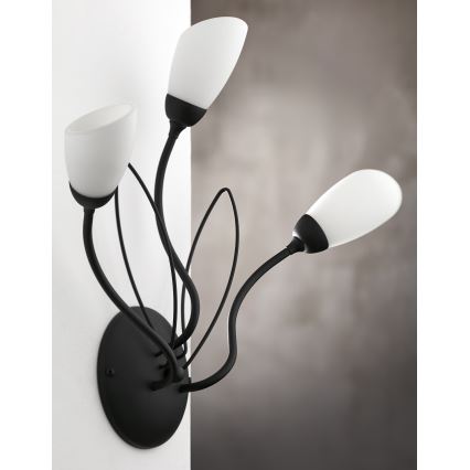 Jupiter 2059 - Zidna lampa GLORIOSA 3xG9/14W/230V crna