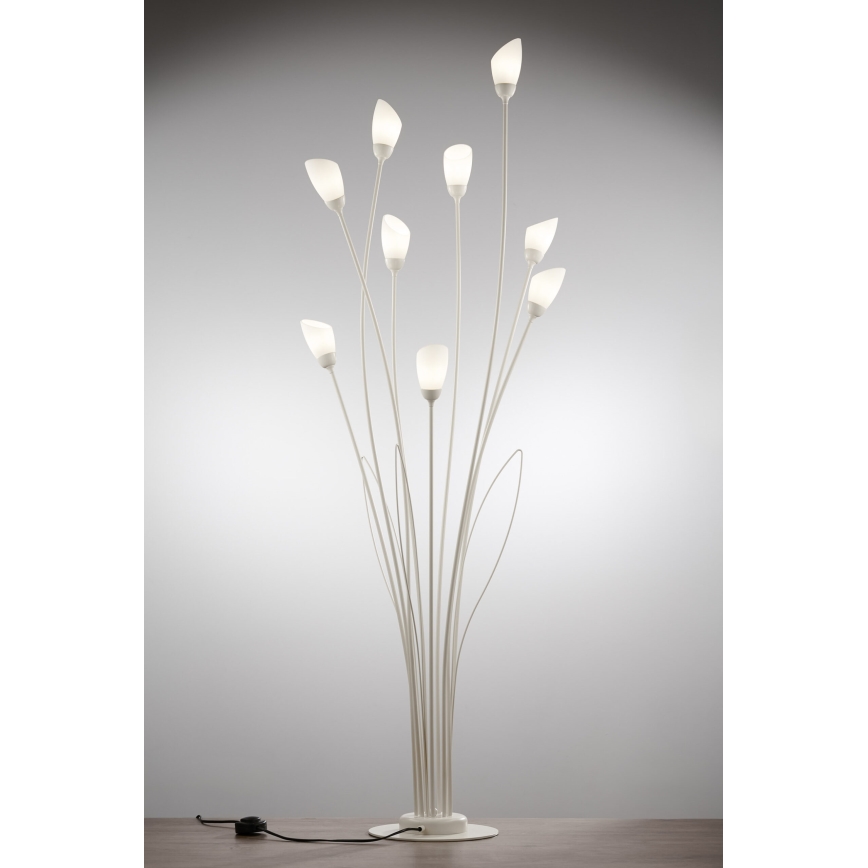 Jupiter 2063 - Stojeća lampa GLORIOSA 9xG9/14W/230V krem boje