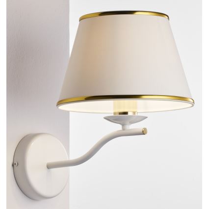 Jupiter 2086 - Zidna lampa SAMBA 1xE27/15W/230V bela/zlatna
