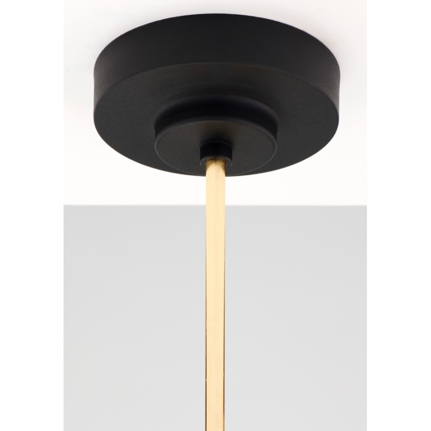 Jupiter 2087 - Luster na štangu RAMIREZ 3xE27/15W/230V zlatna/crna