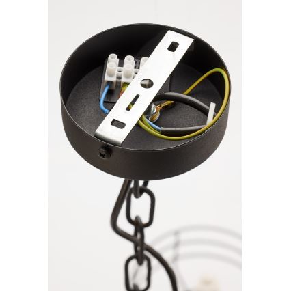 Jupiter 2102 - Luster na lancu ARTHUR 6xE27/15W/230V plava/crna