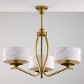 Jupiter 2109 - Luster na šipci KASZMIR 3xE27/15W/230V bela/zlatna/dekor mramora