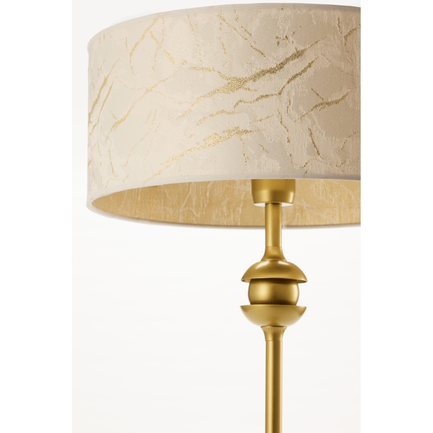 Jupiter 2112 - Stona lampa KASZMIR 1xE27/15W/230V bela/zlatna/dekor mermera