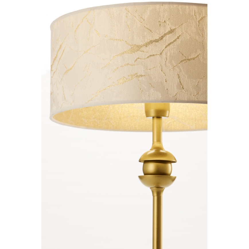 Jupiter 2112 - Stona lampa KASZMIR 1xE27/15W/230V bela/zlatna/dekor mermera